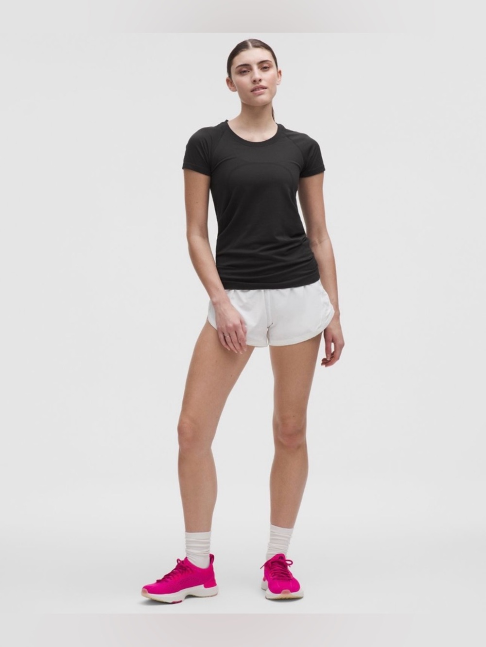 Lululemon  Swiftly Tech Short-Sleeve Shirt
2.0 Hip Length  Black/Black (6) NWT
